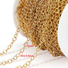 Stainless Steel Goldplated Oshape Chain Jewelry Necklace Accessories
