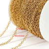 Stainless Steel Goldplated Oshape Chain Jewelry Necklace Accessories