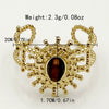 Stainless Steel Goldplated Sunflower Gem Inlay Geometric Design Women's Sweet Natural Fine Jewelry Ring