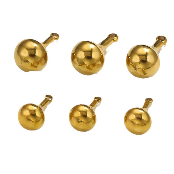 Stainless Steel Gourd Niche Pendant Jewelry Accessories With Electroplating