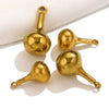 Stainless Steel Gourd Niche Pendant Jewelry Accessories With Electroplating