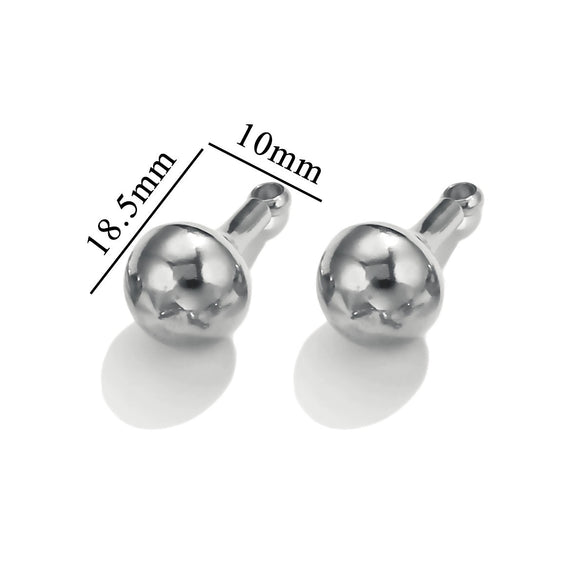 Stainless Steel Gourd Niche Pendant Jewelry Accessories With Electroplating