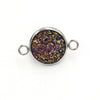 Stainless Steel Gypsophila Double Head Pendant Jewelry Accessories With Electroplating And Geometric Style