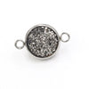 Stainless Steel Gypsophila Double Head Pendant Jewelry Accessories With Electroplating And Geometric Style
