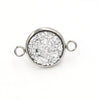 Stainless Steel Gypsophila Double Head Pendant Jewelry Accessories With Electroplating And Geometric Style