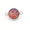 Stainless Steel Gypsophila Double Head Pendant Jewelry Accessories With Electroplating And Geometric Style