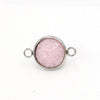 Stainless Steel Gypsophila Double Head Pendant Jewelry Accessories With Electroplating And Geometric Style