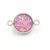 Stainless Steel Gypsophila Double Head Pendant Jewelry Accessories With Electroplating And Geometric Style