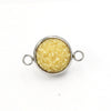 Stainless Steel Gypsophila Double Head Pendant Jewelry Accessories With Electroplating And Geometric Style
