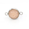 Stainless Steel Gypsophila Double Head Pendant Jewelry Accessories With Electroplating And Geometric Style