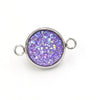 Stainless Steel Gypsophila Double Head Pendant Jewelry Accessories With Electroplating And Geometric Style