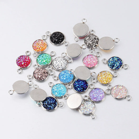 Stainless Steel Gypsophila Pendant Connector Diy Jewelry Accessories