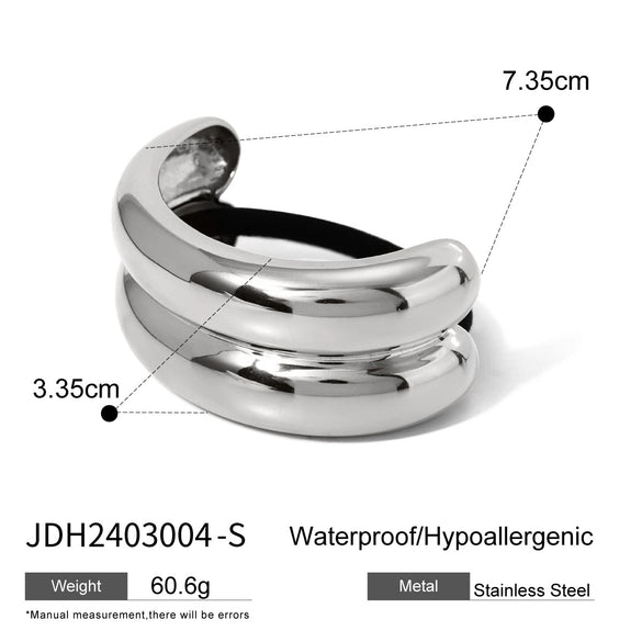 Stainless Steel Hair Accessories Geometric Style Electroplated