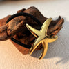 Stainless Steel Hair Ring Animal Starfish Ocean Style Electroplated Light Luxury Simple Highgrade Niche Metal Black Hair Accessories