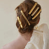Stainless Steel Hairpin Geometric Style Electroplated Women's Hair Accessories