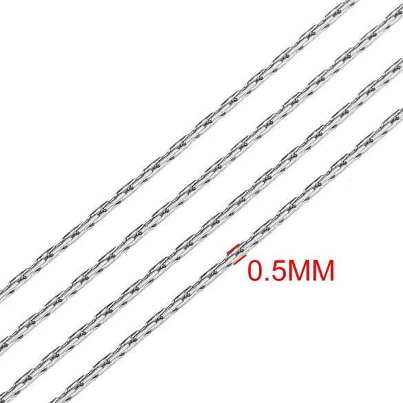 Stainless Steel Hammer Chain 18K Vacuum Plated Necklace Diy Accessories For Chain Necklace And Bracelet Making
