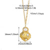 Stainless Steel Hammer Spiral Sun Pendant Necklace Electroplated Cross Chain Unisex