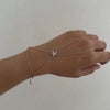 Stainless Steel Hand Chain With Starfish Design For Women Simple Ins Style Electroplated