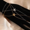 Stainless Steel Hand Chain With Starfish Design For Women Simple Ins Style Electroplated