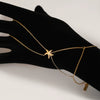Stainless Steel Hand Chain With Starfish Design For Women Simple Ins Style Electroplated