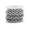 Stainless Steel Handmade Braided Thick Chain Necklace And Exaggerated Bracelet With 18K Electroplating