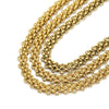 Stainless Steel Handmade Braided Thick Chain Necklace And Exaggerated Bracelet With 18K Electroplating