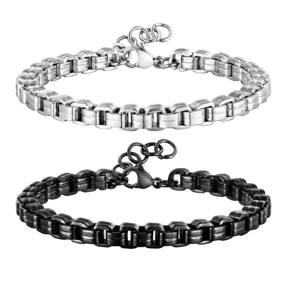 Stainless Steel Handmade Chain Bracelet Fashion Men's Jewelry