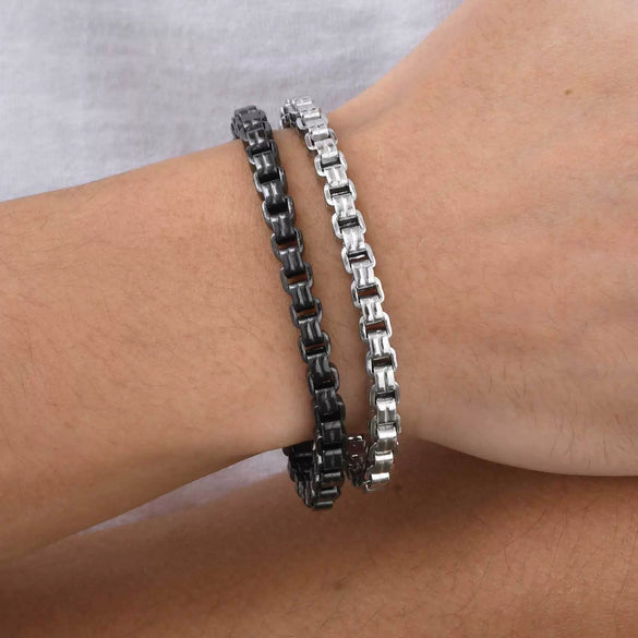 Stainless Steel Handmade Chain Bracelet Fashion Men's Jewelry