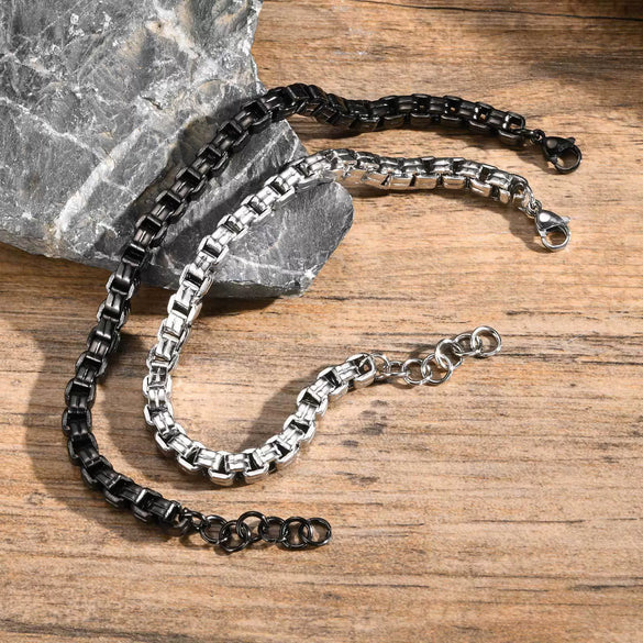 Stainless Steel Handmade Chain Bracelet Fashion Men's Jewelry