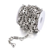 Stainless Steel Handmade Coffee Bean Keel Heart Oval Chain Necklace Bracelet With Electrolytic Brightening