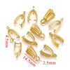 Stainless Steel Handmade Diy Pendant Necklace Earrings Accessories With Plated 18K Electroplating Melon Buckle