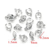 Stainless Steel Handmade Diy Pendant Necklace Earrings Accessories With Plated 18K Electroplating Melon Buckle