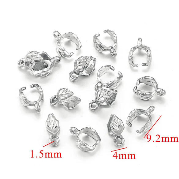 Stainless Steel Handmade Diy Pendant Necklace Earrings Accessories With Plated 18K Electroplating Melon Buckle