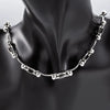 Stainless Steel Handmade Double Bead Chain Nonfading Necklace Bracelet With Electrolysis Brightening
