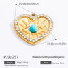 Stainless Steel Handmade Electroplated Devil's Eye Pendant Jewelry Accessories For Women
