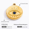 Stainless Steel Handmade Electroplated Devil's Eye Pendant Jewelry Accessories For Women