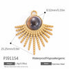 Stainless Steel Handmade Electroplated Devil's Eye Pendant Jewelry Accessories For Women