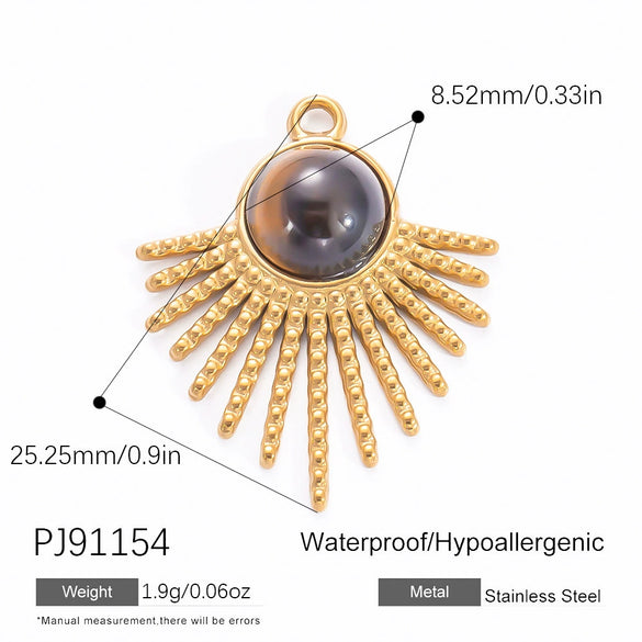 Stainless Steel Handmade Electroplated Devil's Eye Pendant Jewelry Accessories For Women