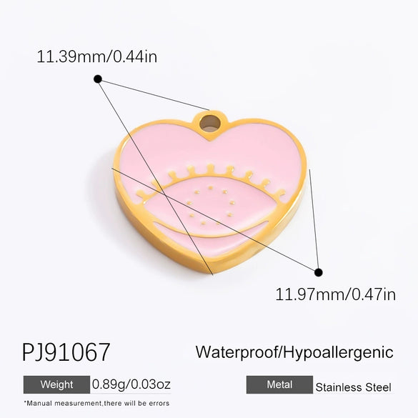 Stainless Steel Handmade Electroplated Devil's Eye Pendant Jewelry Accessories For Women