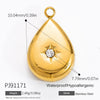 Stainless Steel Handmade Electroplated Devil's Eye Pendant Jewelry Accessories For Women