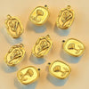 Stainless Steel Handmade Exquisite Simple Niche Rose Flower Pendant Necklace With Gold Plated Treatment
