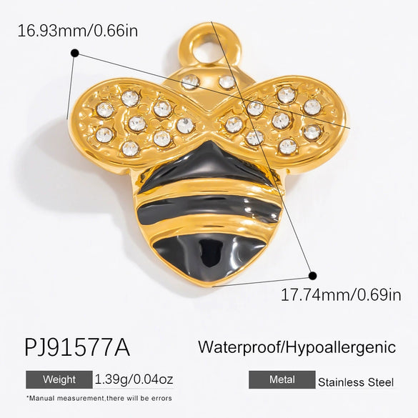 Stainless Steel Handmade Fashion Animal Butterfly Jewelry Electroplated Bracelet Necklace Earrings Pendant