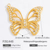 Stainless Steel Handmade Fashion Animal Butterfly Jewelry Electroplated Bracelet Necklace Earrings Pendant