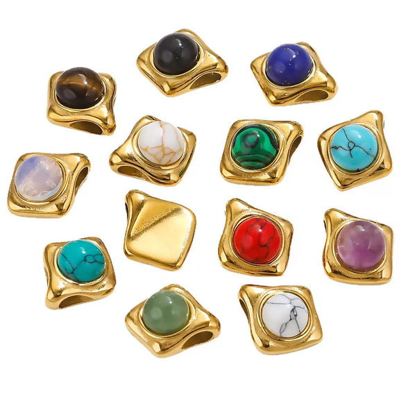 Stainless Steel Handmade Jewelry Pendant For Necklace And Bracelet With Electroplating Treatment
