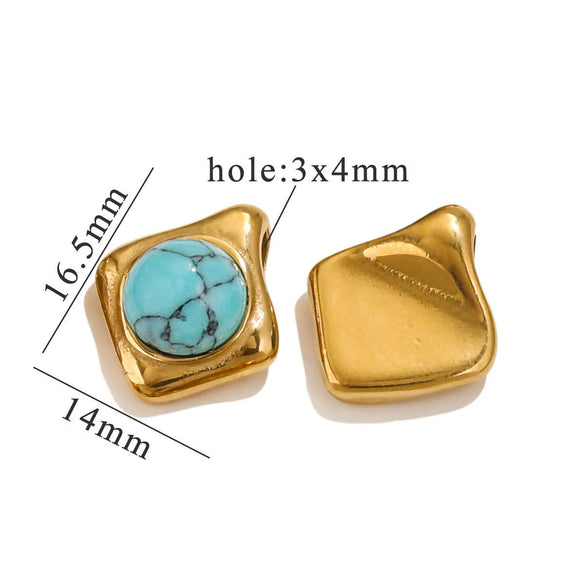 Stainless Steel Handmade Jewelry Pendant For Necklace And Bracelet With Electroplating Treatment