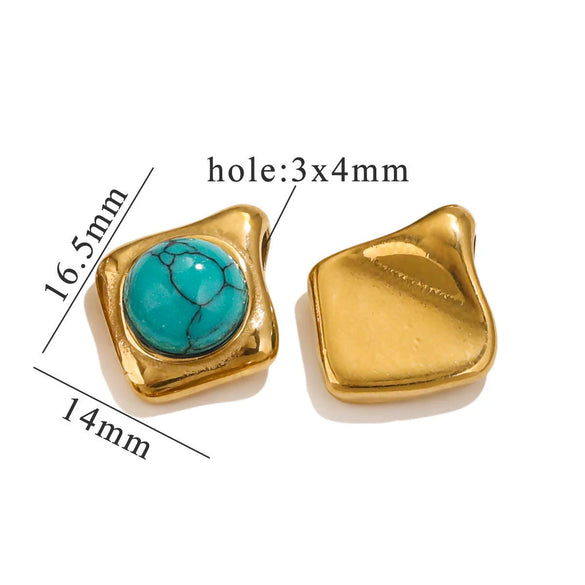 Stainless Steel Handmade Jewelry Pendant For Necklace And Bracelet With Electroplating Treatment