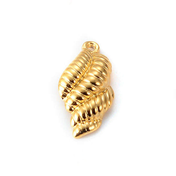 Stainless Steel Handmade Marine Series Turtle Shell Conch Jewelry Necklace Pendant Accessories With Electroplating