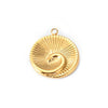 Stainless Steel Handmade Marine Series Turtle Shell Conch Jewelry Necklace Pendant Accessories With Electroplating