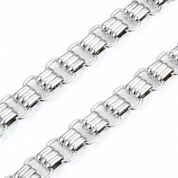 Stainless Steel Handmade Nonfading Chain Necklace Bracelet With Electrolysis Process
