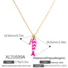 Stainless Steel Handmade Ocean Element Starfish Pendant Necklace With Electroplating For Women